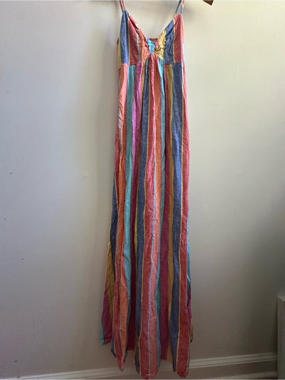 Show Me Your Mumu Multicolor Striped Maxi Dress, XS